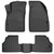 Ultimate Protection! | Husky Liner Custom Fit WeatherBeater Molded Floor Liners | for Buick Encore, Chevrolet Trax | Black Rubber | 3 Piece Set