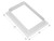 Icon Skylight Trim Ring 01936 For Skylight Part Number SL1422; Rectangular; 22 Inch Length x 14 Inch Width Opening; White; ABS Plastic; Single