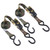 Camo ATV Tie Down Straps | 12ft x 1in | 500lb Load Capacity | 1500lb Break Strength | Ratchets for Maximum Tension | Pack of 2