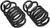 Upgrade Your Ride | Moog Chassis Coil Spring Set of 2 | Variable Rate Springs, Ideal Replacement for Heavy Loads
