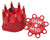 MSD Ignition Distributor Cap 8431 Small Diameter; With Wire Retainer; Bolt Down; HEI Style Posts; Red