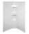 Better Bath Neo Angle Shower Surround | 1 Piece Design | Faux Slate | ABS Plastic | Sleek Modern Look
