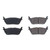 Ultimate Performance Brake Pads | Fits Ram 1500, 1500- New Model | Low-Dust Evolution Carbon-Ceramic Set Of 4