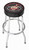 The Ultimate Garage Stool | Black Vinyl Seat | Busted Knuckle Garage Logo | Chrome-Plated Steel Frame | Non-Swivel