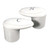 Upgrade your Catalina 2 Handle Faucet with White Acrylic Lever Handles | Set of 2