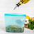 Progressive Silicone Food Storage Container | 3 Cups Capacity | Turquoise Zipper Closure