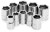 Ultimate 3/8 Inch Drive Metric Socket Set | Chrome Vanadium Steel | 6 Point | 10-Piece Set: 10mm-19mm