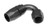 Black Aluminum 120° Elbow Hose End Fitting | -8 AN Outlet, Swivel Seal, Leak-Free, Racing-Grade