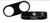 Redhorse Performance Hose Separator 730-12-12-2 730 Series; Use With -12 AN Hose; 2 Hole; 3/4 Inch Diameter; Anodized; Black; Aluminum; Single