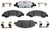 Raybestos Element3 Brake Pad Set Of 4 | Quiet, Superior Stopping Power | Hybrid Technology | With Hardware