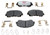 Enhanced Hybrid Technology Brake Pads | Quieter & Stronger | 2014-2022 Nissan Rogue,Rogue Sport