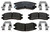 Raybestos R-Line Ceramic Brake Pads | D714 | Set of 4 | OE Replacement