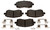 Raybestos Brakes Brake Pad MGD721CH R-Line; OE Replacement; Ceramic; Includes Mounting Hardware