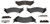 Raybestos Brakes Brake Pad MGD802MH R-Line; OE Replacement; Metallic; Includes Mounting Hardware