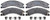 Premium Quiet Brake Pads 2008-2019 Ford Models | Noise-Dampening Shims | OE Replacement