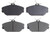 Raybestos Brake Pads | Fits Lincoln Continental, Ford Taurus,Windstar, Mercury Sable | Ceramic, OEM Replacement