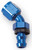 Lightweight Aluminum -6 AN Twist-Lok Hose End Fitting | Easy Assembly, 45° Elbow, Blue Anodized, Single