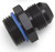 Precision Machined -6 AN Coupler Fitting | Lightweight Aluminum, Black, Single