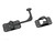 Secure Your RV Door with 90 Degree Angled Door Catch | Black Plastic Single Holder