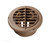 RV Designer Round Heating/Cooling Register | 360° Rotation | Beige ABS Plastic
