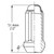 Ultimate Chrome Plated 6 Lug Nut Kit | Spline Drive | 14x2 Thread | 1.9 Inch Length | Set of 24