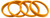 Coyote Wheel Accessories Wheel Hub Centric Ring 67-5710 57.1 Millimeter Inside Diameter; 67 Millimeter Outside Diameter; Orange; Plastic; Set Of 4