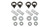 Heavy Duty Eye Bolt Set | Anti-Corrosive Galvanized Steel | Rhino-Rack Pioneer System | Set of 4
