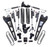 ReadyLIFT Lift Kit Suspension 43-27440 Max3.3; 4 Inch Front Lift; 4 Inch Rear Lift; Black Components