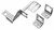 Trans Dapt Auto Trans Kickdown Cable Bracket 9620 For Use With GM Turbo 350; Mounts To Holley Carburetors; Chrome; Steel