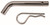 Secure Your Trailer Hitch with Trimax 1/2 Inch Bent Pin | Chrome Finish, Fits Class I/II Hitches | Durable Steel, Non-Locking, Lifetime Warranty