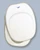 High-Quality Thetford Square Toilet Seat | Parchment White | Made in USA