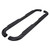 Titanium Black 4" Oval Tube Side Steps | Q235A Steel, Slip-Resistant Pads, Welded End Caps