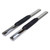 TrailFX TFX 5" Oval Straight Side Bars | Polished Stainless Steel | Includes Bed Step | Slip-Resistant Step Pads | Moderate Road Hazard Protection