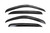 Fits 2010-2023 Toyota 4Runner TrailFX Rainguard 4242H TFX 4-PC Window Vents; Low Profile; Tape-On; Smoke; Acrylic; Set of 4