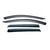 Fits 2020-2024 Ford Escape TrailFX Rainguard 4428H TFX 4-PC Window Vents; Low Profile; Tape-On; Smoke; Tinted Acrylic; Set Of 4; Custom Design; Installs Using Pre-Applied 3M Tape