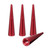 Enhance Style & Performance | Red Anodized Lug Nut Covers | Spike Style | Set Of 4