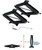 Ultra-Fab Products Leveling Jack | For Added Stability To Trailers | 6500 lbs Capacity | Extends from 4-3/4" to 24" | Scissor Type | Set of 2