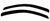 Custom Fit Smoke Acrylic Rainguard for Dodge Dakota | Set of 2
