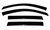 Avalon 2005-2012 Rainguard | Ventvisor Set of 4 | Smoke Acrylic Tape-On | UV Resistant