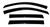 Ultimate Rain Protection | Fit Various 2004-2008 Acura TL | AVS Smoke Tape-On Rainguard Set of 4