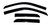 Enhance Your Ride | Rainguard Set of 4 | Smoke Acrylic Tape-On | Fit Various 2009-2023 Ram 1500 Classic, 1500 | Dodge Ram 1500