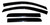 Custom Fit Smoke Ventvisor Rainguard | Nissan Titan 2004-2015 | Set of 4 | Keeps Rain Out & Fresh Air In