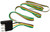 Valterra Trailer Side 4-Way Flat Harness | 3ft Lead Wire | Left/Right Turn, Brake Lights, Tail Lights, Ground - Bonded Wire