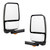 Velvac 2020 Model Deluxe Head Exterior Mirrors | White, Left & Right Side, Remote/Manual Glass, Heated, Lighted Arm, Color Camera, Pair