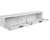 Heavy-Duty Aluminum Super-Side Truck Tool Box | Bright White Diamond Tread Finish | Rain Gutter & Full Weather Seal