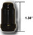 West Coast Wheel Accessories Acorn Lug Nut 14x1.5|Spline Drive|60 Degree Conical|Black - High Quality & Lifetime Warranty