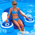 Ultimate Comfort Float Tube | First Class Single Rider | Deep Cockpit Seat | PVC Vinyl | Floating Footrest | Cup Holders