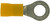 Dorman Wire Terminal End 85415 Conduct-Tite; 1/4 Inch Ring Terminal; 12-10 Gauge Wire; With Insulation; Yellow; Pack of 11