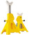 Heavy-Duty 6 Ton Ratchet Style Jack Stand Set | High-Grade Steel | Large Saddle Surface