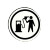 Fuel Tank Vinyl Car Decal Sticker – Waterproof & UV-Resistant (5.12" x 5.12")